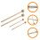 2 pairs round head wood handle drum sticks for percussion instruments 6