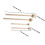 2 pairs round head wood handle drum sticks for percussion instruments 2