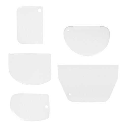 5pcs Transparent Kitchen Baking Supply Dough Cutter For Cake
