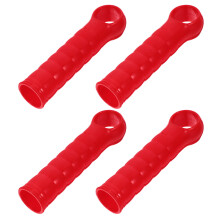 4 Pcs Plastic Handle Broom Mop Repair Parts Clothesline Stick End Cap