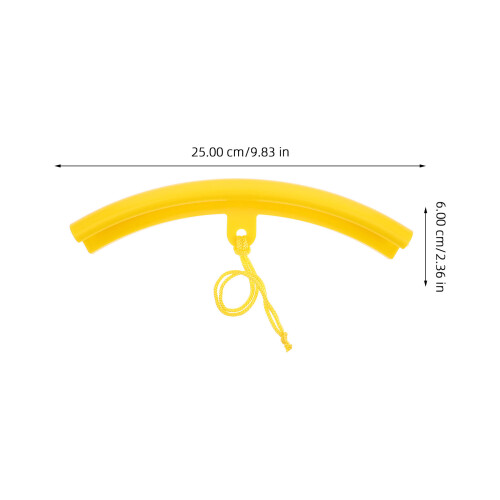 2 Pcs Steel Ring Protector 25.00x6.00x1.90cm Yellow 1