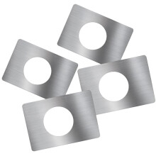 Silver Door Cover Plate For Wooden Doors 4pcs 13.0x9.0x0.2in