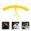 2 Pcs Steel Ring Protector 25.00x6.00x1.90cm Yellow 11