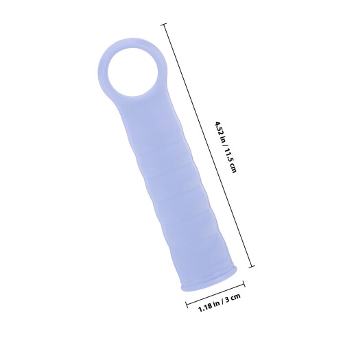 4 Pcs Handrail End Cap Mop Handle 11.50x3.00x2.50cm Blue 1