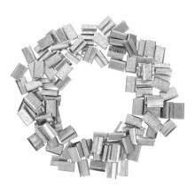 Raindrops Metal Buckles For Straps Silver Galvanized Steel 1 Set