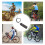 Password Lock Cable Anti Theft Bike Combination Padlock 4