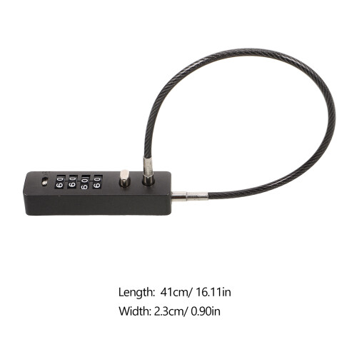 Password Lock Cable Anti Theft Bike Combination Padlock 2