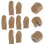 Thimble Cross Stitch Cover Brown 4set 6