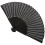 man fabric folding fan lightweight with bag black 4