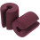 2pcs Protective Door Stopper Coffee Nbr Simple Design Home Use 1