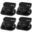 Speaker Storage Bracket Black 4pcs 3.03x2.40x1.89in 11