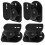 Speaker Storage Bracket Black 4pcs 3.03x2.40x1.89in 10