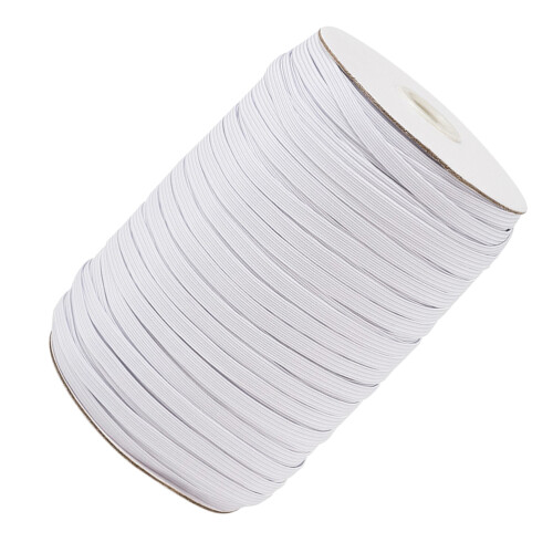 1 Roll 0.6cm Polyester Flat Elastic Ribbon For Clothing And Decor