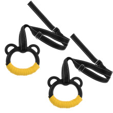 Sport Workout Equipment Gym Rings Nylon Strap Multi 1 Pair