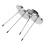 4 Pcs Tickets Stick For Restaurants Use Serve Menu Inserter 10