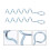 6pcs funny cake topper, delicate party decoration 8