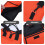 1pack Rectangular Orange Drumstick Bag For Stage Performances 10