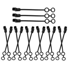 15pcs Dc Solar Automotive Connector Covers Dust Cover Cord Supply