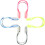 4 clip naso in silicone, tappi comodi per , 10