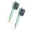 Home Users Shoe Brush With Long Handle Green 2pcs 11