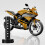 60mm black motorcycle with removable 10