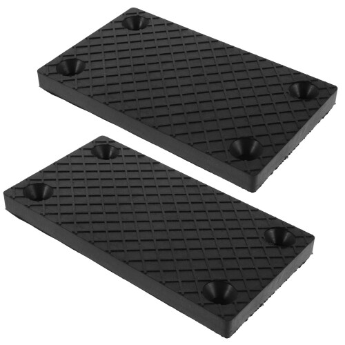 2 pezzi bracci autoelevatore con inserti gomma antiscivolo