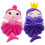 2 pezzi palline bagno cartoon per scrub 2