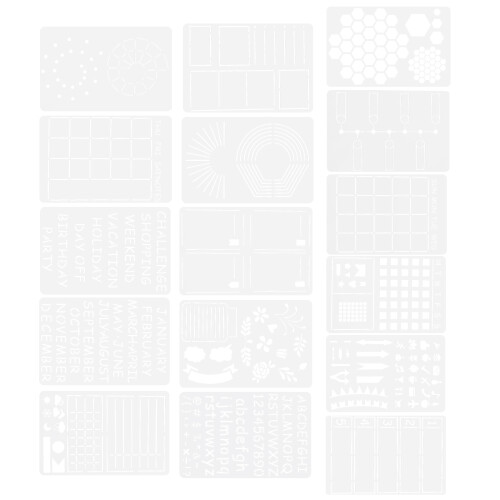 16 pezzi stencil design traforati per album disegni e graffiti