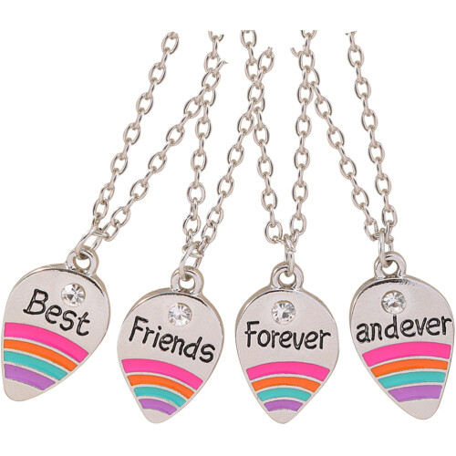collana amicizia forever 4 pezzi gioiello regalo per ragazze