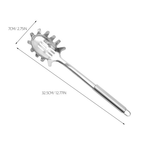 Cucchiaio per spaghetti in acciaio , utensile per pasta 1