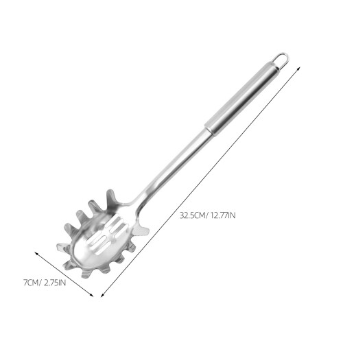 Cucchiaio per spaghetti in acciaio , utensile per pasta 2