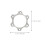 4 filettati per , adattatore flangia 6 44 mm 2