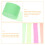 4 crepe fluorescente per decorazioni festa 7