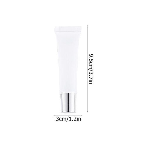 1Set White Plastic Lip Gloss Tubes Leak Proof Clear Empty Containers 1