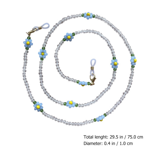 1St Delicate Bril & Masker Hangketting Blauwe Plastic 2