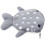 Grey Plush Shark Change Purse Small Makeup Pouch for Purse 9