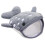 Grey Plush Shark Change Purse Small Makeup Pouch for Purse 8