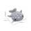Grey Plush Shark Change Purse Small Makeup Pouch for Purse 2