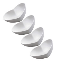 4er-pack keramische salatschüsseln, dessertteller, herzförmig