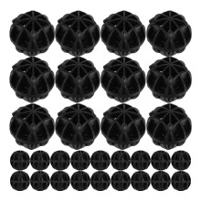 100Pièces Boules Biologiques Aquarium Filtre Noir Pour
