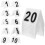 20 1–20, wiederverwendbare tischnummern für restaurant 1