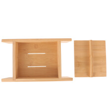 tofu-hersteller aus holz mit form und deckel für tofu und