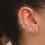 ohrenstecker für durchstechung, cartilage piercing, schlangenohrring 5