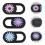 3er-pack chrysanthemenmuster webcam-abdeckung für pc laptop 4