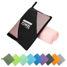 ZIUDBOC Microvezel reishanddoek Zacht Lichtgewicht Sneldrogende handdoek Superabsorberend Compact Reis- en sport- en strandhanddoeken voor kamper