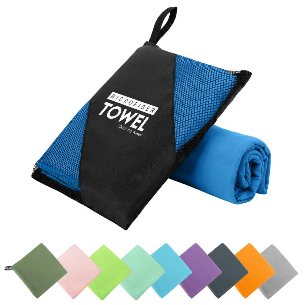 ZIUDBOC Microfiber Travel Towel Soft Lightweight Quick Dry Towel Super Absorbent Compact Travel & Sports & Beach Towels for Camping Backpack Gym-image-OPC-PM99WVT-NEW