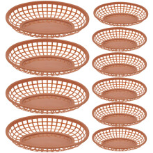 12 stuks plastic servieschalen herbruikbaar voor kip en hamburgers