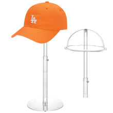 Hut-Ausstellungsstnder, 20,3 cm bis 40,6 cm, hhenverstellbar, Acryl-Cowboyhut-Halter, transparenter, langlebiger, gewlbter Baseballkappen-Halter,