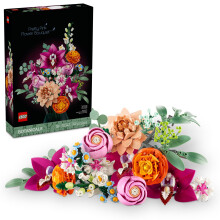 LEGO Botanicals Mooie roze bloemboeket bouwset voor volwassenen - Cadeaus voor jubileum voor dames en heren - Kunstbloemen voor decoratie of tafe