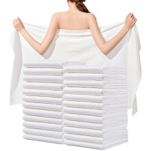Tvvcalk Einweg-Badetcher, 25 Stck, 139,7 x 69,9 cm, ultraweiches, schnell trocknendes Einweg-Krperhandtuch, tragbares Reisehandtuch fr Hotel,